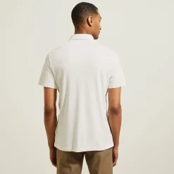 Store Slim effen polo met korte mouwen en Italiaanse kra Polo