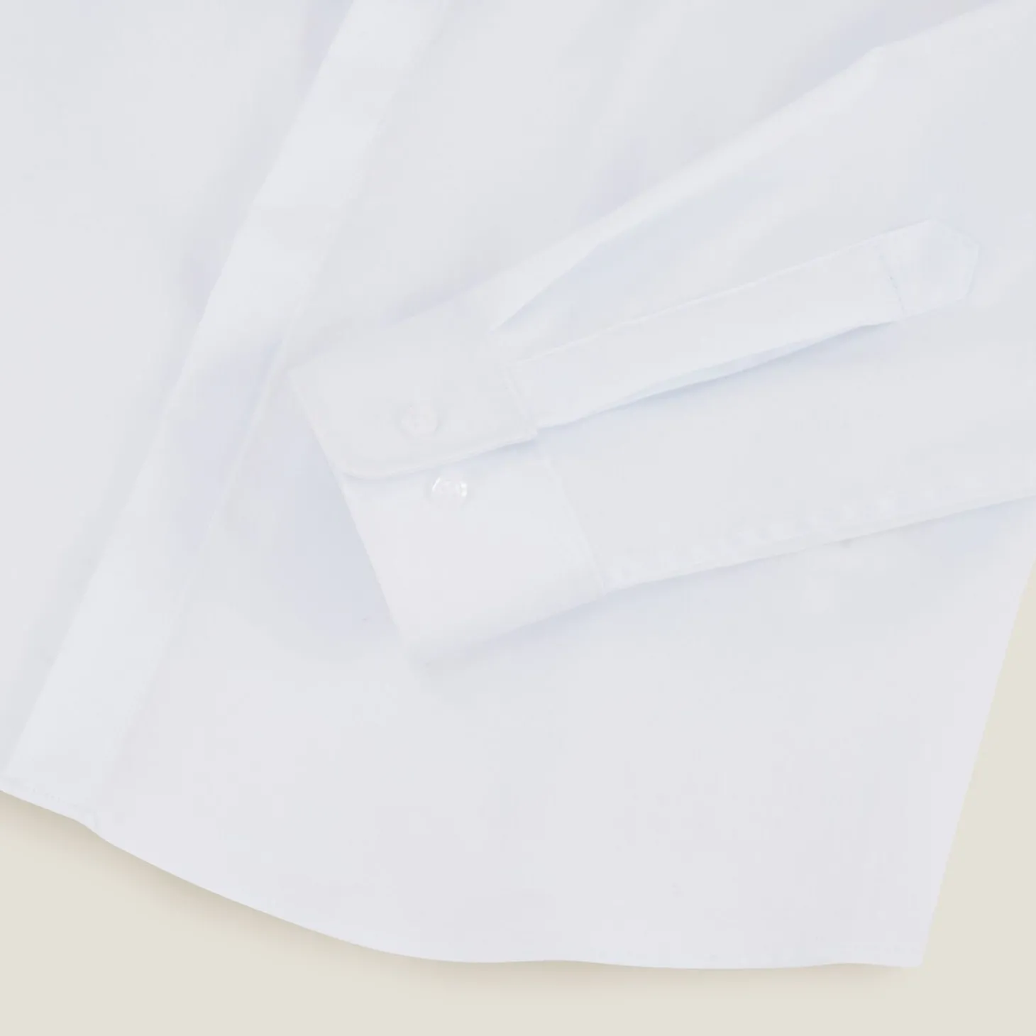 Hot Slim effen satijnen hemd in biokatoen Formele Overhemden|Overhemd