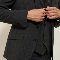 New Slim geruit kostuumvest Kostuumvest & Blazer|Kostuumvest