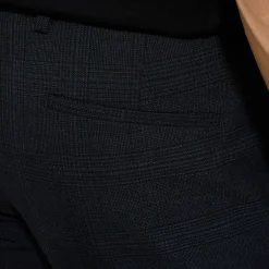 Store Slim geruite bi-stretch kostuumbroek Kostuumbroek|Broek