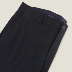 Store Slim geruite bi-stretch kostuumbroek Kostuumbroek|Broek