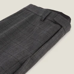 Fashion Slim geruite kostuumbroek Kostuumbroek|Broek