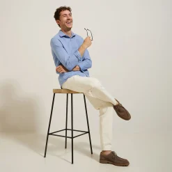 Store Slim hemd in flanelkatoen Formele Overhemden|Overhemd