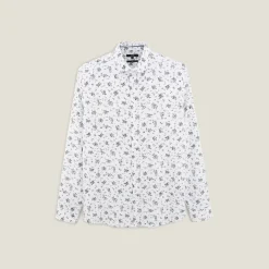 Cheap Slim hemd met bloemenprint in katoen Formele Overhemden|Overhemd