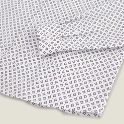 Sale Slim hemd met geometrische print in biokatoen Formele Overhemden|Overhemd