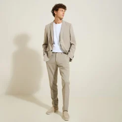 Sale Slim kostuumbroek in twill Kostuumbroek|Broek