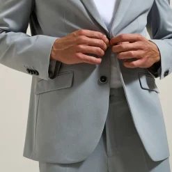 Outlet Slim kostuumvest in twill Kostuumvest & Blazer|Kostuumvest