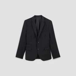 Outlet Slim kostuumvest in wol Kostuumvest & Blazer|Kostuumvest