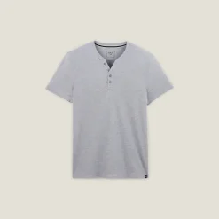 Cheap Slim T-shirt met Tunesische kraag T-shirt