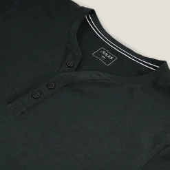 Flash Sale Slim T-shirt met Tunesische kraag T-shirt