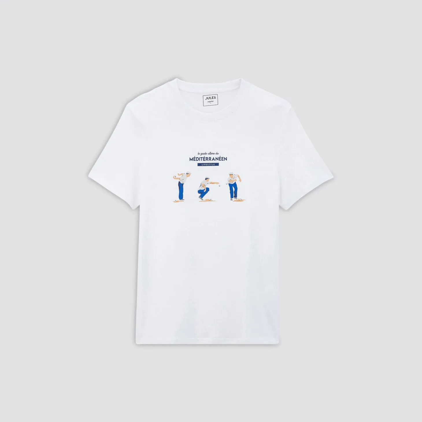 Fashion Strand T-shirt, knipoog naar de Middellandse Zee T-shirt