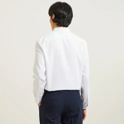 Best Sale Strijkvrij regular effen hemd in katoen Makkelijk Te Strijken Hemd|Formele Overhemden