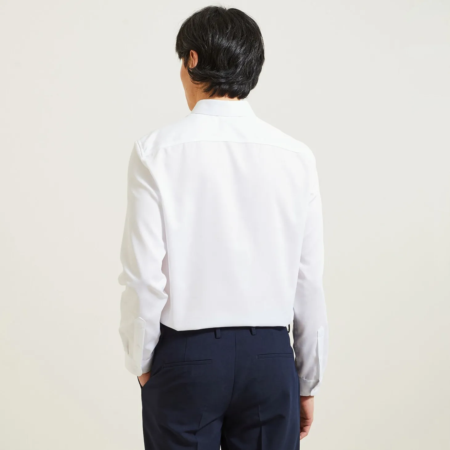 Best Sale Strijkvrij regular effen hemd in katoen Makkelijk Te Strijken Hemd|Formele Overhemden