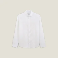 Best Sale Strijkvrij regular effen hemd in katoen Makkelijk Te Strijken Hemd|Formele Overhemden