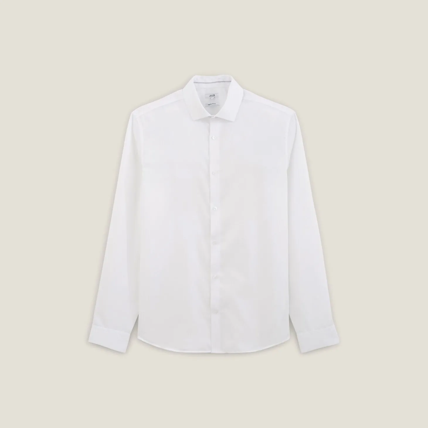 Best Sale Strijkvrij regular effen hemd in katoen Makkelijk Te Strijken Hemd|Formele Overhemden