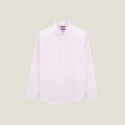 New Strijkvrij regular effen hemd in katoen Makkelijk Te Strijken Hemd|Formele Overhemden