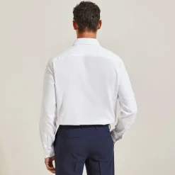 Discount Strijkvrij regular effen hemd in katoen Makkelijk Te Strijken Hemd|Formele Overhemden