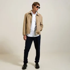 Online Strijkvrij regular hemd in jacquardkatoen Makkelijk Te Strijken Hemd|Formele Overhemden