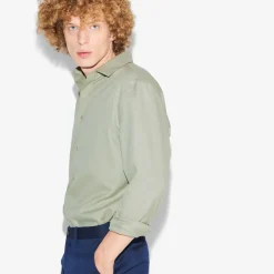 Best Strijkvrij slim effen hemd in katoen Formele Overhemden|Overhemd