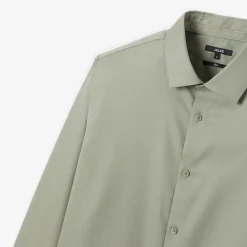 Best Strijkvrij slim effen hemd in katoen Formele Overhemden|Overhemd