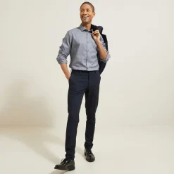 Best Strijkvrij slim effen hemd in katoen Makkelijk Te Strijken Hemd|Formele Overhemden