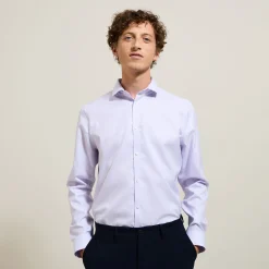 Store Strijkvrij slim effen hemd in katoen Makkelijk Te Strijken Hemd|Formele Overhemden