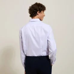 Store Strijkvrij slim effen hemd in katoen Makkelijk Te Strijken Hemd|Formele Overhemden