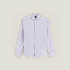 Store Strijkvrij slim effen hemd in katoen Makkelijk Te Strijken Hemd|Formele Overhemden