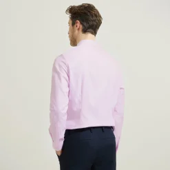 Store Strijkvrij slim effen hemd in katoen Makkelijk Te Strijken Hemd|Formele Overhemden