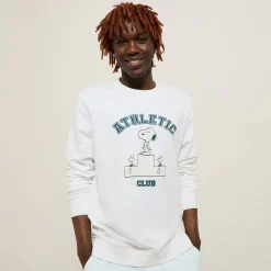 Best Sweater met Athletic Club-print, Peanuts-licentie Sweater