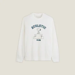 Best Sweater met Athletic Club-print, Peanuts-licentie Sweater