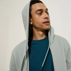 Sale Sweater met kap en rits Sweater