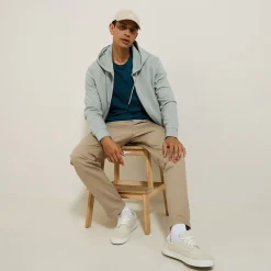 Sale Sweater met kap en rits Sweater