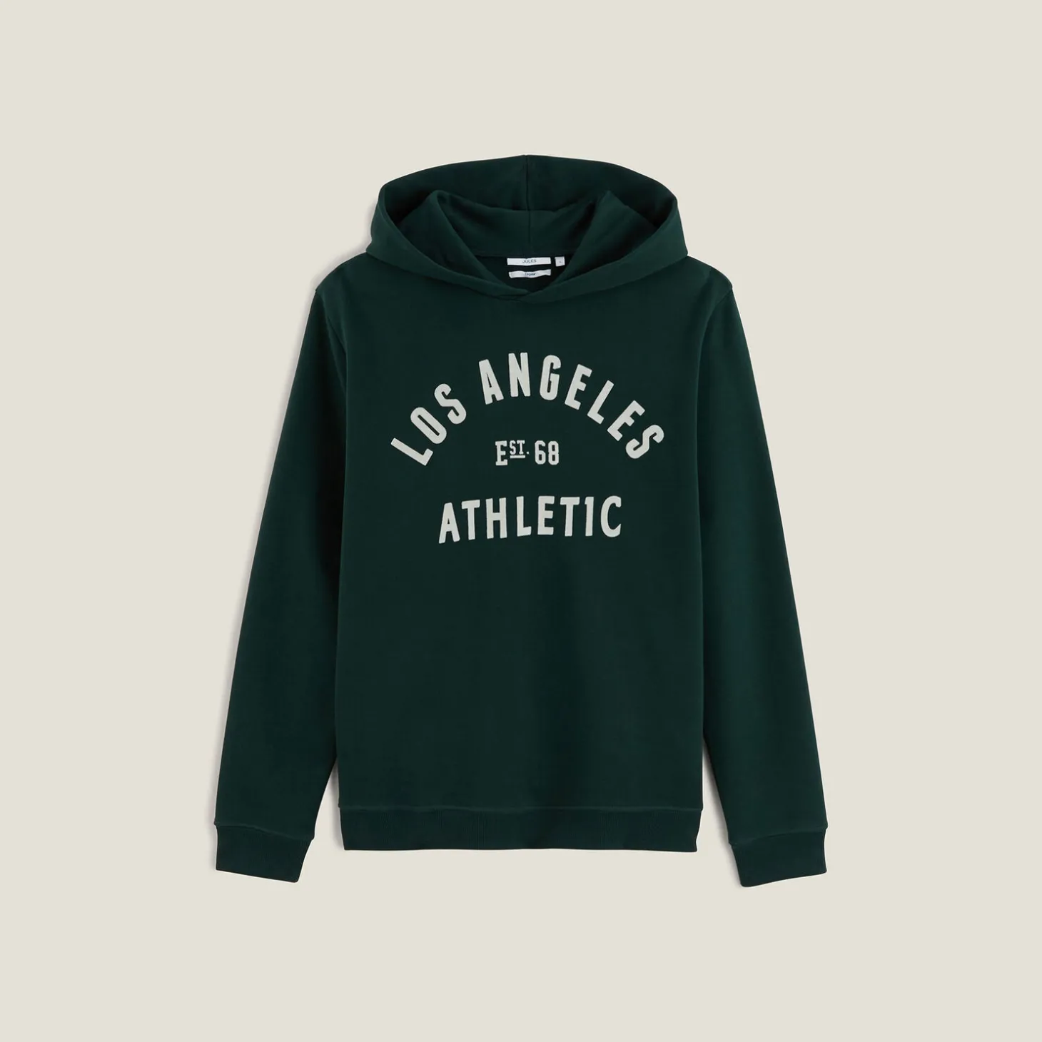 Outlet Sweater met kap, flockprint vooraan Sweater