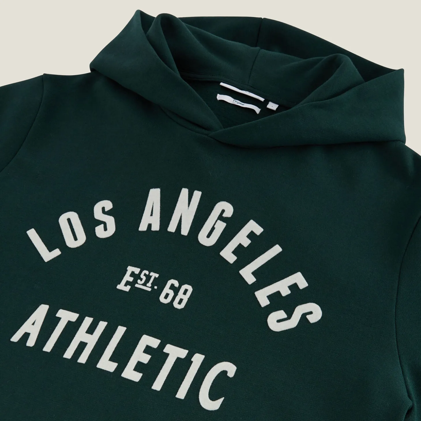 Outlet Sweater met kap, flockprint vooraan Sweater