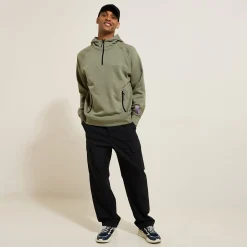 Store Sweater met kap in technische materie Sweater