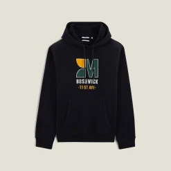 Best Sweater met kap, patch en borduursel vooraan Sweater