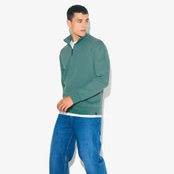 Store Sweater met opstaande ritskraag Sweater