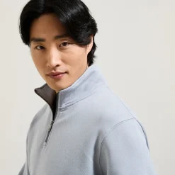 Discount Sweater met opstaande ritskraag Sweater