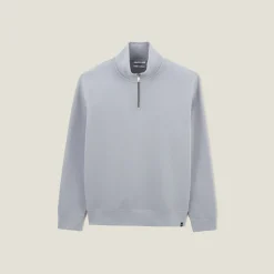 Discount Sweater met opstaande ritskraag Sweater