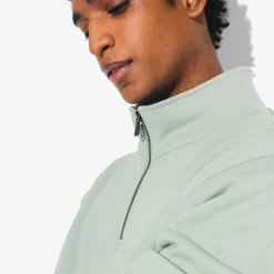 Discount Sweater met opstaande ritskraag Sweater