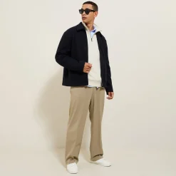 Fashion Sweater met opstaande ritskraag Sweater