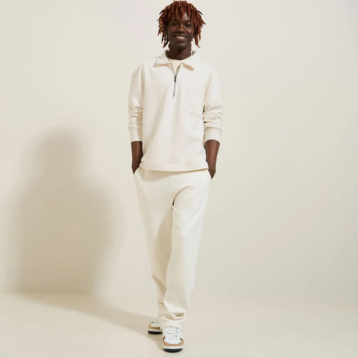 Sale Sweater met polokraag, rits en rechte onderkant Sweater