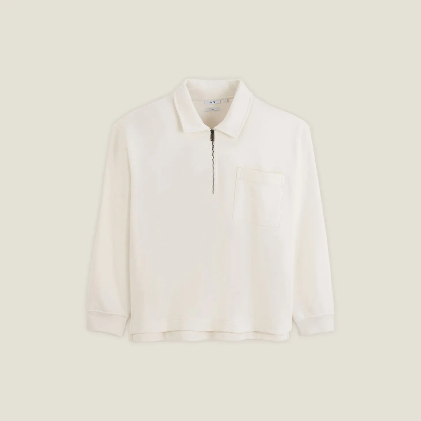 Sale Sweater met polokraag, rits en rechte onderkant Sweater