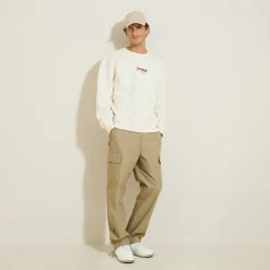 Fashion Sweater met ronde hals en print op voor-en achterk Sweater