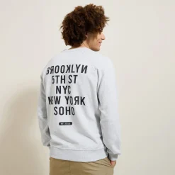 Discount Sweater met ronde hals en print Sweater