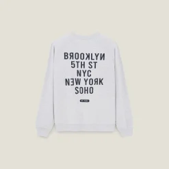 Discount Sweater met ronde hals en print Sweater