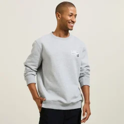 Shop Sweater met ronde hals en print vooraan Sweater