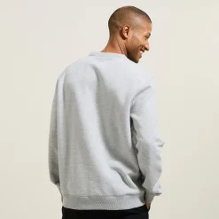 Shop Sweater met ronde hals en print vooraan Sweater