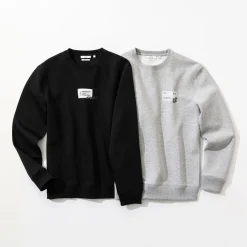 Shop Sweater met ronde hals en print vooraan Sweater